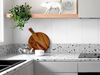 MẶT BẾP TERRAZZO TÍNH THẨM MỸ VÀ ƯU NHƯỢC ĐIỂM